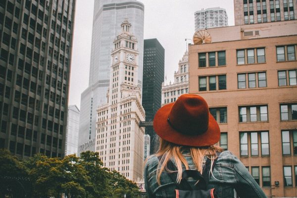 person, hat, girl, adventure, architecture, building, business, city, cityscape, downtown, people, portrait, skyline, skyscraper, street, tower, travel, urban, travel, travel, travel, travel, travel